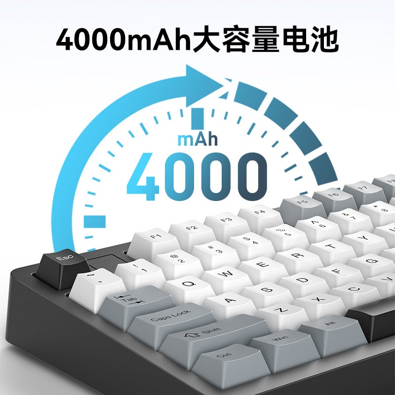 لوحة مفاتيح ميكانيكية عملاقة Sg75 RGB ثلاثية الوضعية لاسلكية بلوتوث مع نقوش جانبية مخصصة للألعاب مضيئة للرياضات الإلكترونية - Image 4